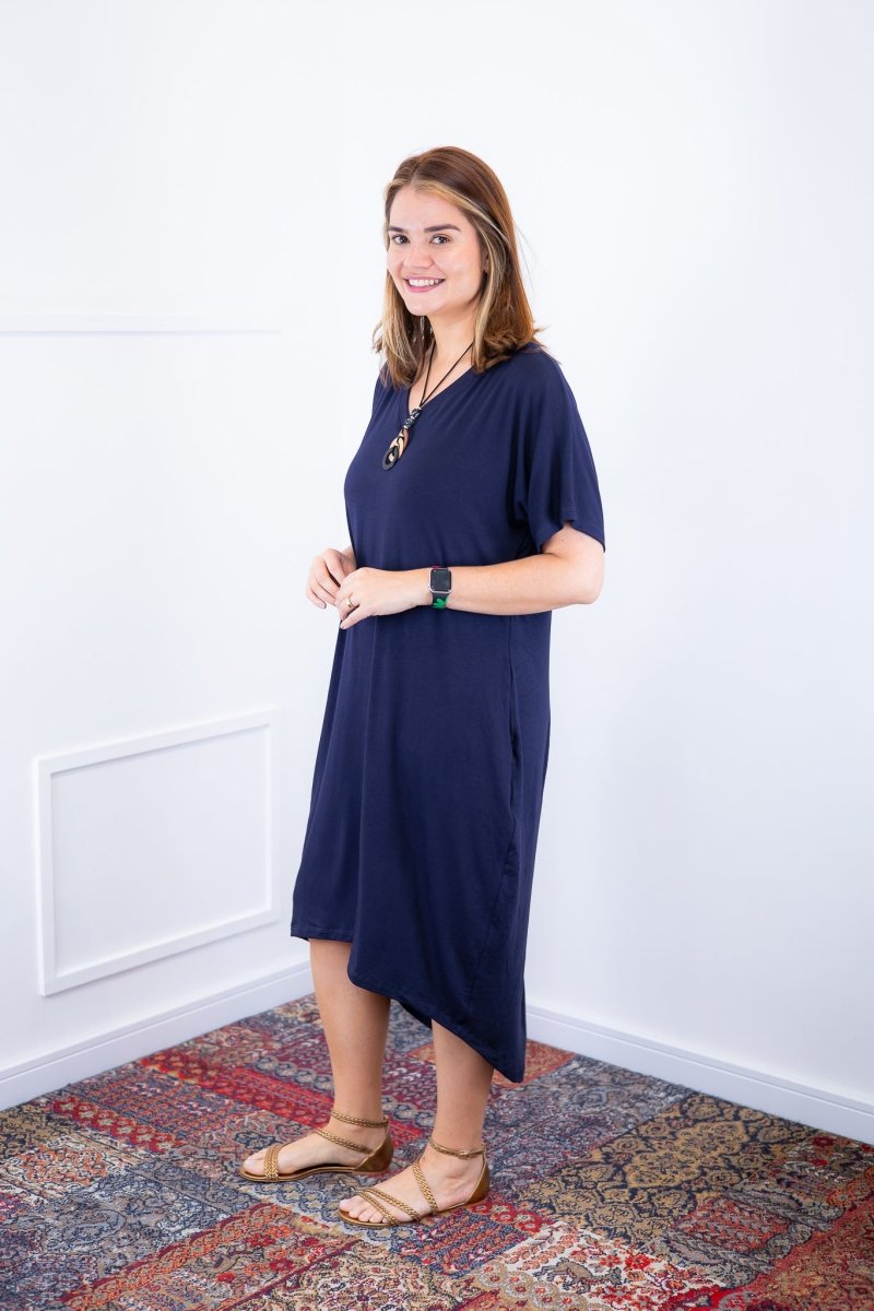 Vestido Alicia Signature – Mullet em Viscolycra com Manga Japonesa - Naguirre Shop