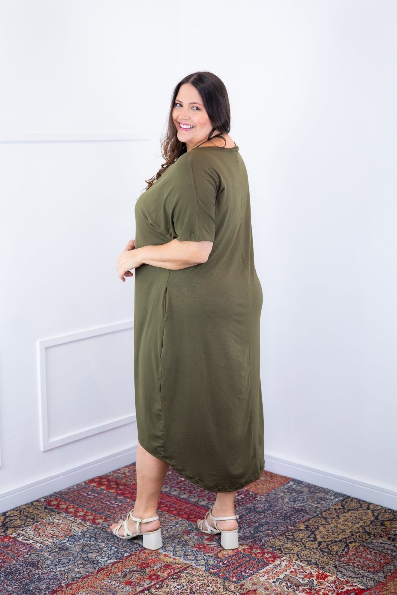 Vestido Alicia Signature – Mullet em Viscolycra com Manga Japonesa - Naguirre Shop