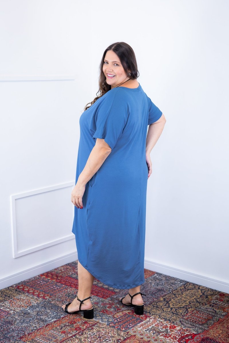 Vestido Alicia Signature – Mullet em Viscolycra com Manga Japonesa - Naguirre Shop