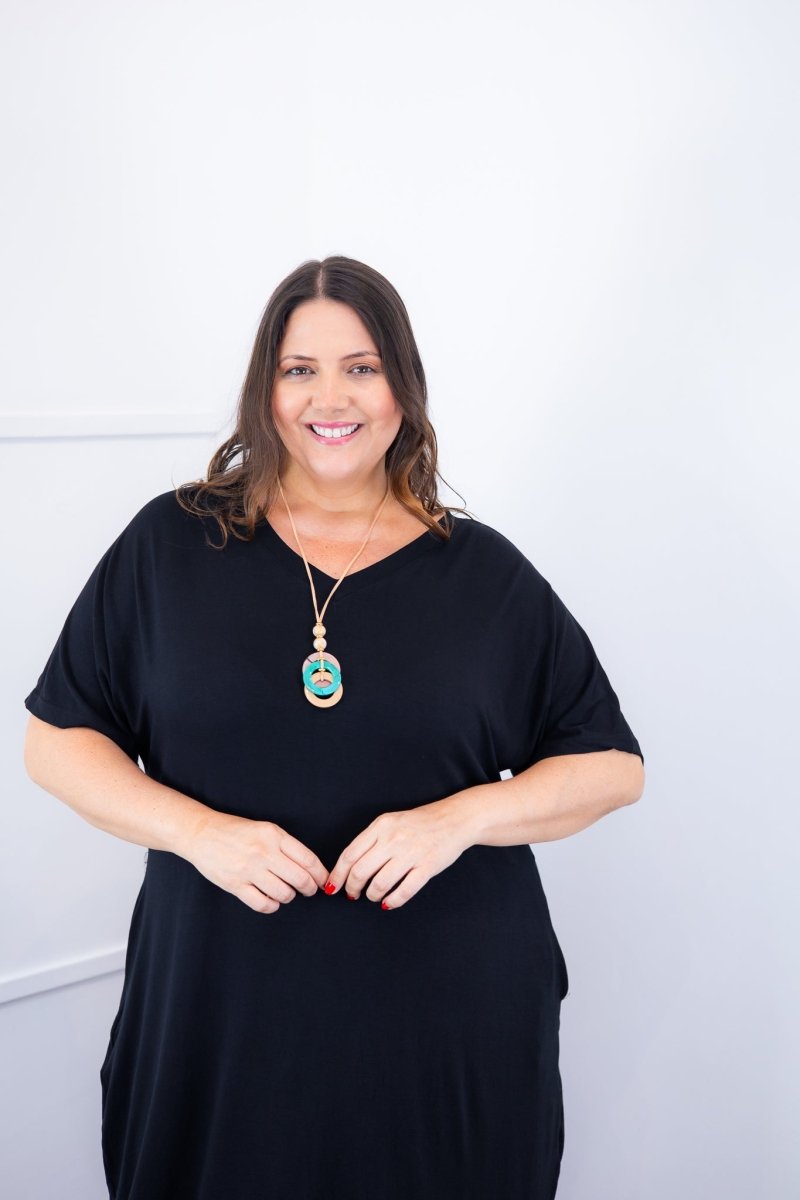 Vestido Alicia Signature – Mullet em Viscolycra com Manga Japonesa - Naguirre Shop