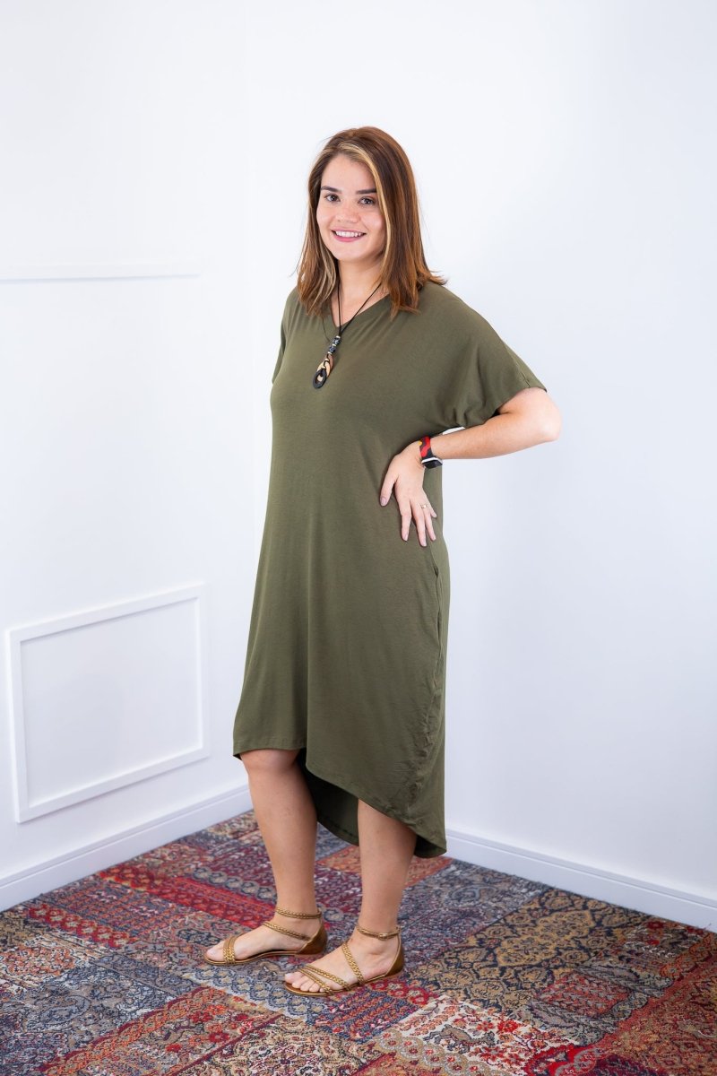 Vestido Alicia Signature – Mullet em Viscolycra com Manga Japonesa - Naguirre Shop