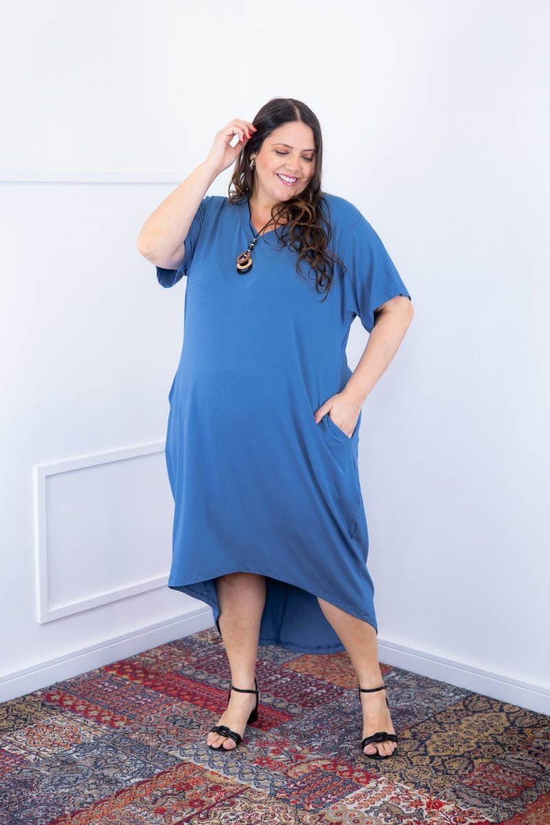 Vestido Alicia Signature – Mullet em Viscolycra com Manga Japonesa - Naguirre Shop