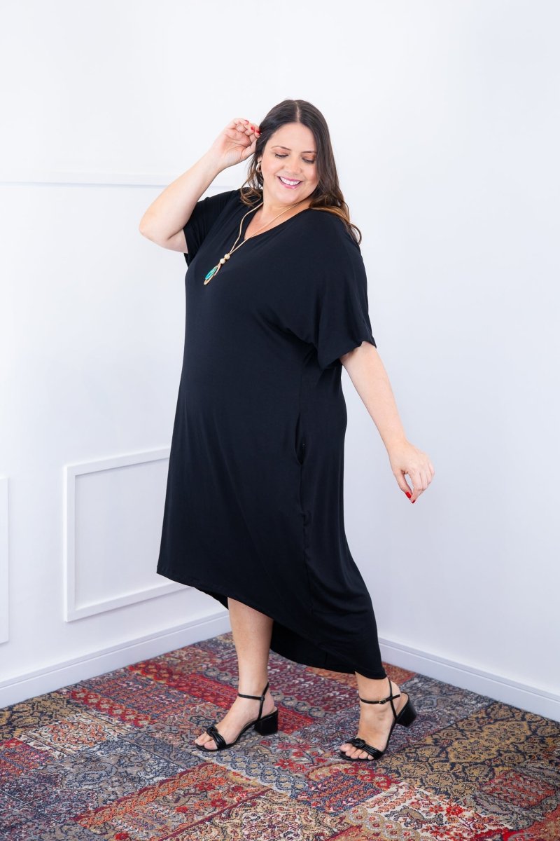 Vestido Alicia Signature – Mullet em Viscolycra com Manga Japonesa - Naguirre Shop