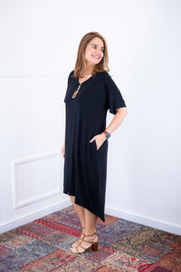 Vestido Alicia Signature – Mullet em Viscolycra com Manga Japonesa - Naguirre Shop