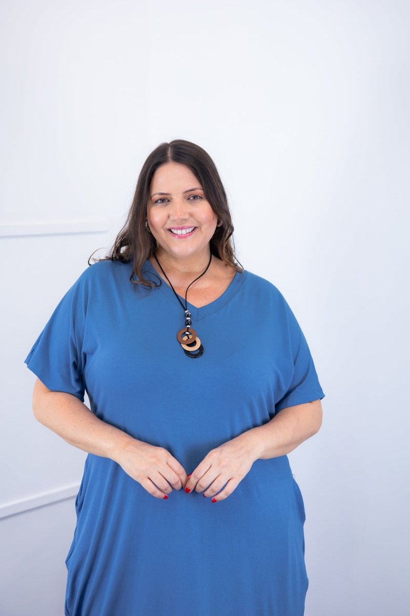 Vestido Alicia Signature – Mullet em Viscolycra com Manga Japonesa - Naguirre Shop