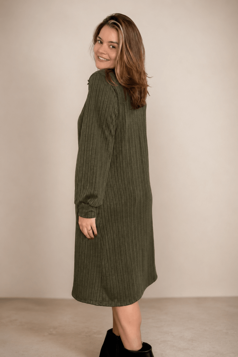 Vestido Amanda - Manga Longa em Lãzinha Mousse - Naguirre Shop