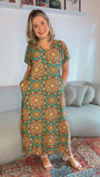 Vestido Antonella – Decote V com Fendas Laterais em Malha Confort - Naguirre Shop