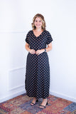 Vestido Antonella – Decote V com Fendas Laterais em Malha Confort - Naguirre Shop