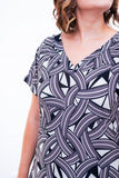 Vestido Antonella – Decote V com Fendas Laterais em Malha Confort - Naguirre Shop