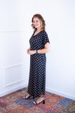 Vestido Antonella – Decote V com Fendas Laterais em Malha Confort - Naguirre Shop