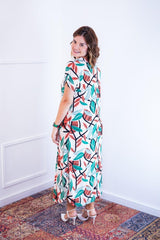 Vestido Antonella – Decote V com Fendas Laterais em Malha Confort - Naguirre Shop