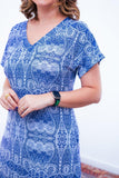Vestido Antonella – Decote V com Fendas Laterais em Malha Confort - Naguirre Shop