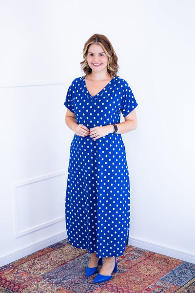 Vestido Antonella – Decote V com Fendas Laterais em Malha Confort - Naguirre Shop