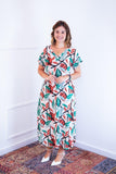 Vestido Antonella – Decote V com Fendas Laterais em Malha Confort - Naguirre Shop