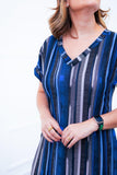 Vestido Antonella – Decote V com Fendas Laterais em Malha Confort - Naguirre Shop