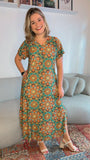 Vestido Antonella – Decote V com Fendas Laterais em Malha Confort - Naguirre Shop