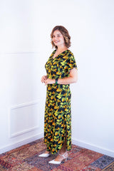 Vestido Antonella – Decote V com Fendas Laterais em Malha Confort - Naguirre Shop