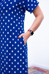 Vestido Antonella – Decote V com Fendas Laterais em Malha Confort - Naguirre Shop