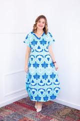 Vestido Antonella – Decote V com Fendas Laterais em Malha Confort Deluxe - Naguirre Shop
