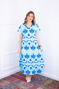 Vestido Antonella – Decote V com Fendas Laterais em Malha Confort Deluxe - Naguirre Shop