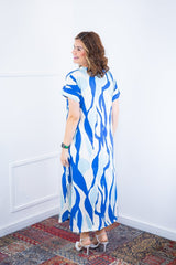 Vestido Antonella – Decote V com Fendas Laterais em Malha Confort Deluxe - Naguirre Shop
