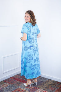 Vestido Antonella – Decote V com Fendas Laterais em Malha Confort Deluxe - Naguirre Shop