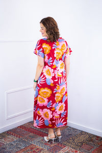 Vestido Antonella – Decote V com Fendas Laterais em Malha Confort Deluxe - Naguirre Shop