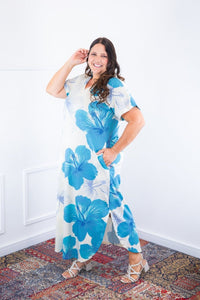 Vestido Antonella – Decote V com Fendas Laterais em Malha Confort Deluxe - Naguirre Shop