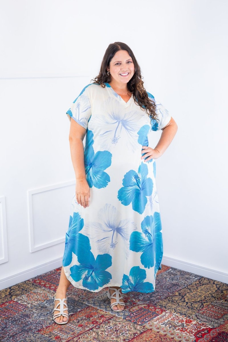 Vestido Antonella – Decote V com Fendas Laterais em Malha Confort Deluxe - Naguirre Shop