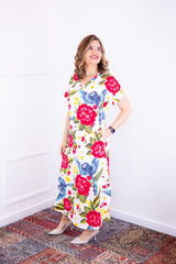 Vestido Antonella – Decote V com Fendas Laterais em Malha Confort Deluxe - Naguirre Shop
