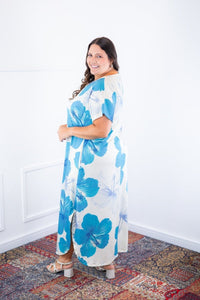 Vestido Antonella – Decote V com Fendas Laterais em Malha Confort Deluxe - Naguirre Shop