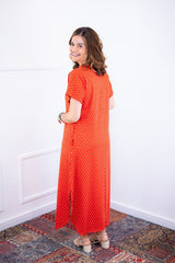 Vestido Antonella – Decote V com Fendas Laterais em Malha Confort Deluxe - Naguirre Shop