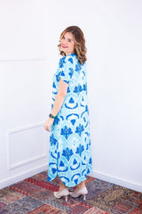 Vestido Antonella – Decote V com Fendas Laterais em Malha Confort Deluxe - Naguirre Shop