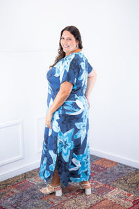Vestido Antonella – Decote V com Fendas Laterais em Malha Confort Deluxe - Naguirre Shop