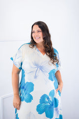 Vestido Antonella – Decote V com Fendas Laterais em Malha Confort Deluxe - Naguirre Shop