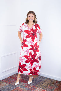 Vestido Antonella – Decote V com Fendas Laterais em Malha Confort Deluxe - Naguirre Shop