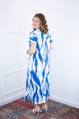 Vestido Antonella – Decote V com Fendas Laterais em Malha Confort Deluxe - Naguirre Shop
