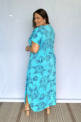 Vestido Antonella – Decote V com Fendas Laterais em Malha Confort Deluxe - Naguirre Shop