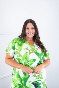 Vestido Antonella – Decote V com Fendas Laterais em Malha Confort Deluxe - Naguirre Shop