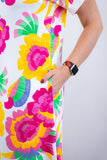 Vestido Antonella – Decote V com Fendas Laterais em Malha Confort Deluxe - Naguirre Shop