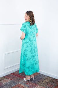 Vestido Antonella – Decote V com Fendas Laterais em Malha Confort Deluxe - Naguirre Shop