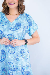 Vestido Antonella – Decote V com Fendas Laterais em Malha Confort Deluxe - Naguirre Shop
