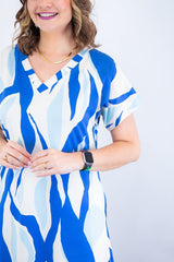 Vestido Antonella – Decote V com Fendas Laterais em Malha Confort Deluxe - Naguirre Shop