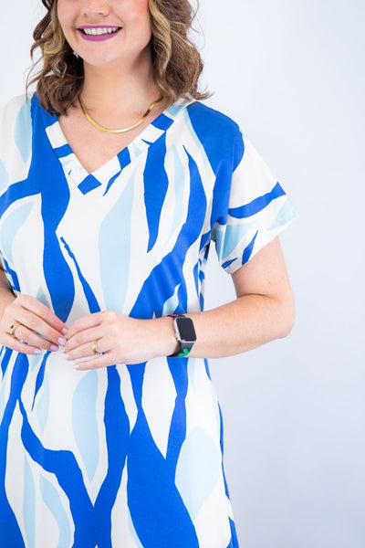 Vestido Antonella – Decote V com Fendas Laterais em Malha Confort Deluxe - Naguirre Shop