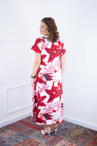 Vestido Antonella – Decote V com Fendas Laterais em Malha Confort Deluxe - Naguirre Shop