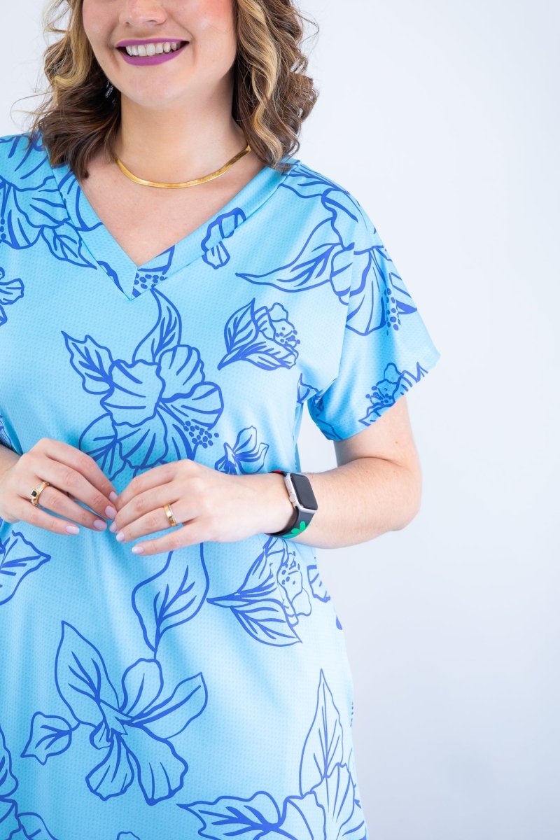 Vestido Antonella – Decote V com Fendas Laterais em Malha Confort Deluxe - Naguirre Shop