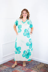 Vestido Antonella – Decote V com Fendas Laterais em Malha Confort Deluxe - Naguirre Shop