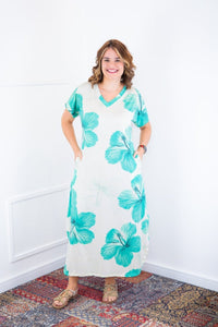 Vestido Antonella – Decote V com Fendas Laterais em Malha Confort Deluxe - Naguirre Shop