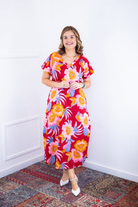 Vestido Antonella – Decote V com Fendas Laterais em Malha Confort Deluxe - Naguirre Shop