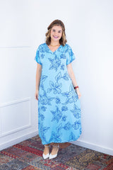 Vestido Antonella – Decote V com Fendas Laterais em Malha Confort Deluxe - Naguirre Shop